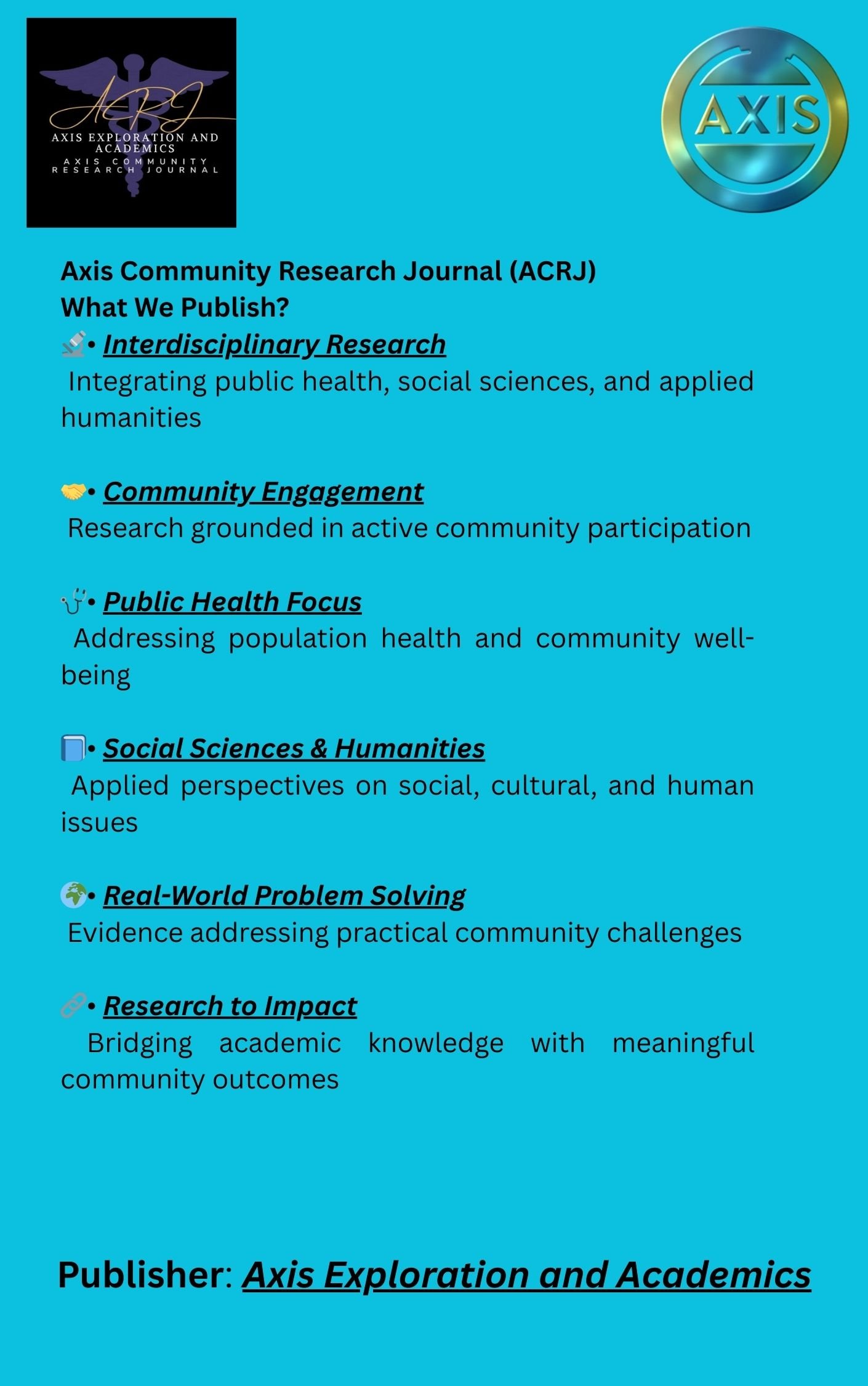 Axis Community Research Journal